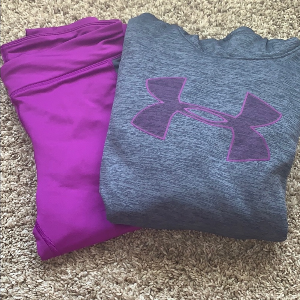 Girls Large Under Armour Set